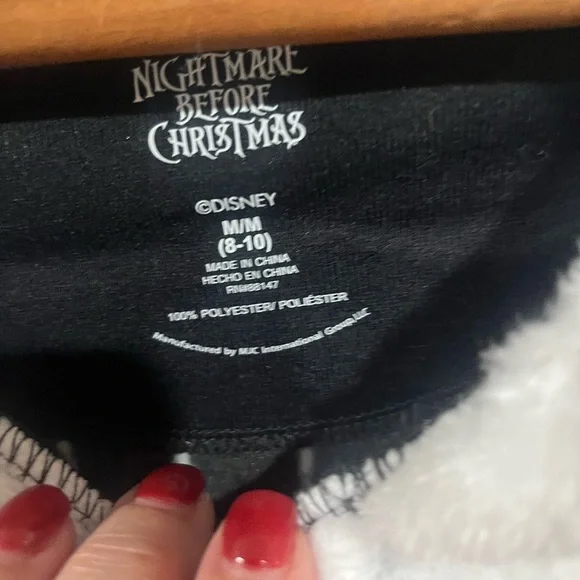 6/$25 Disney Jack Skeleton Nightmare before Christmas Soft Hoodie - Picture 4 of 8